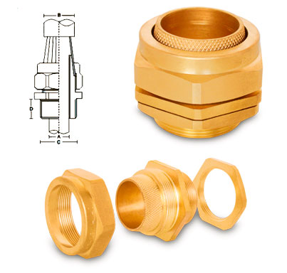 Brass BW 2 parts cable glands