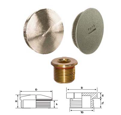 Brass PG Threaded Stop Plugs
